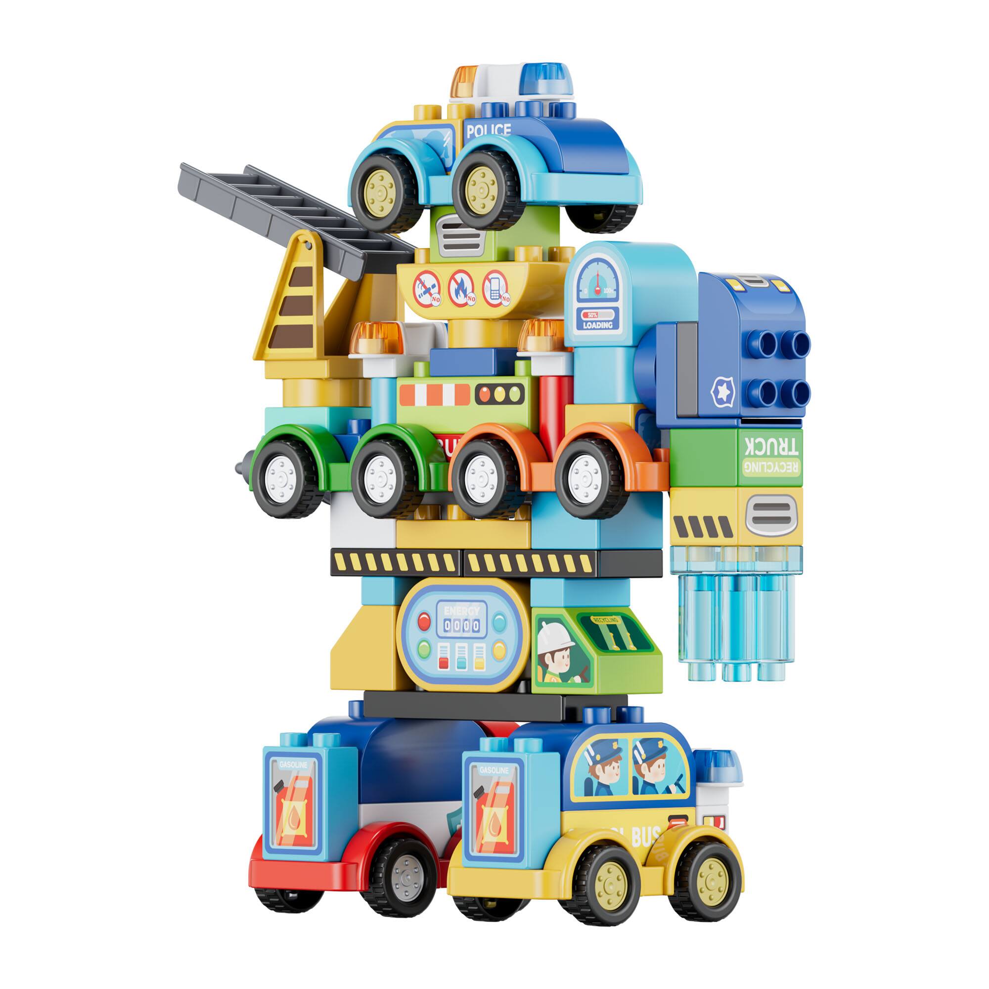 POLICE 1 LOADER TRUCK RECYCLING. O - GAS OIL SASCINE BUS