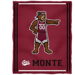 Vive La Fete - Montana Grizzlies 36'' x 48'' Children's Mascot Plush Blanket - Multicolor