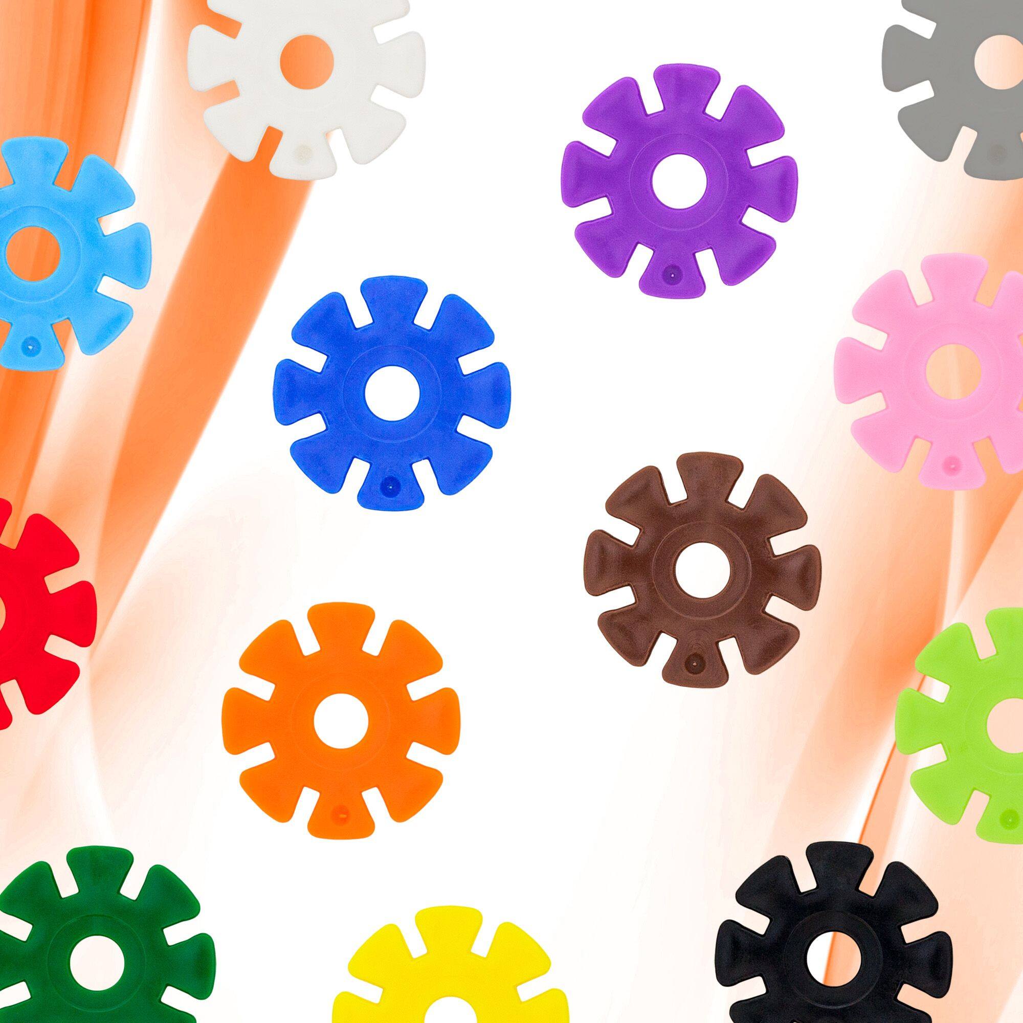 Alt View 5. PicassoTiles - PicassoTiles 300pc Building Chips Interlocking Disc Construction Blocks.