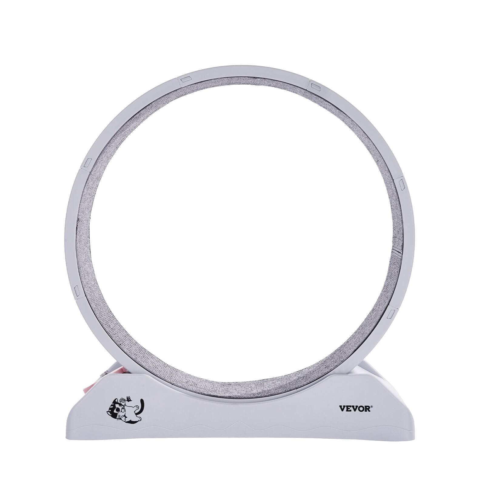 Alt View 5. VEVOR - Cat Exercise Wheel, 31.5 in, Large Cat Running Wheel with Secure Brake & Carpeted Runway, Quiet Operation Cat Treadmill - White.
