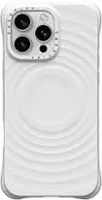 CASETiFY - Essentials Ripple Case with MagSafe for Apple iPhone 16 Pro Max - White - Front_Zoom