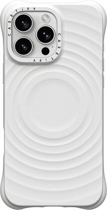 CASETiFY - Essentials Ripple Case with MagSafe for Apple iPhone 16 Pro Max - White