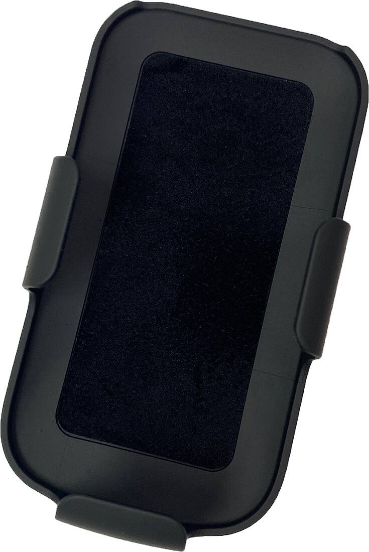 Alt View 5. Nakedcellphone - Belt Clip Slider Holder Case with Stand for XP3plus Phone (XP3900) - Black.