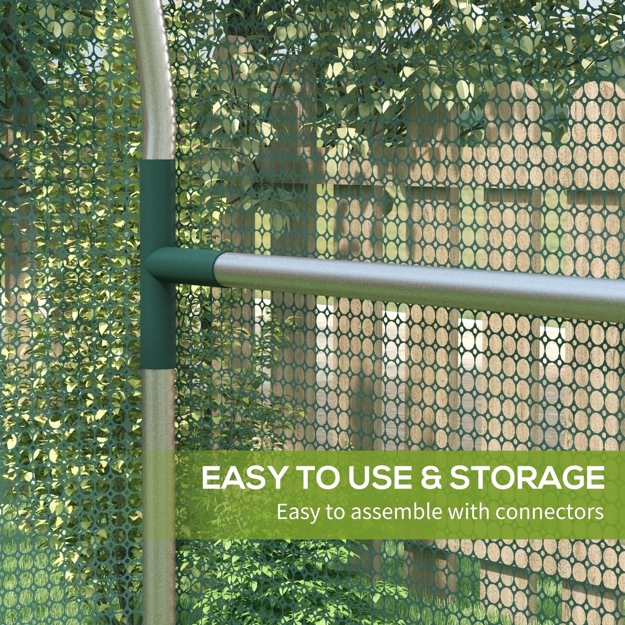 EASY TO USE & STORAGE  
Easy to assemble with connectors