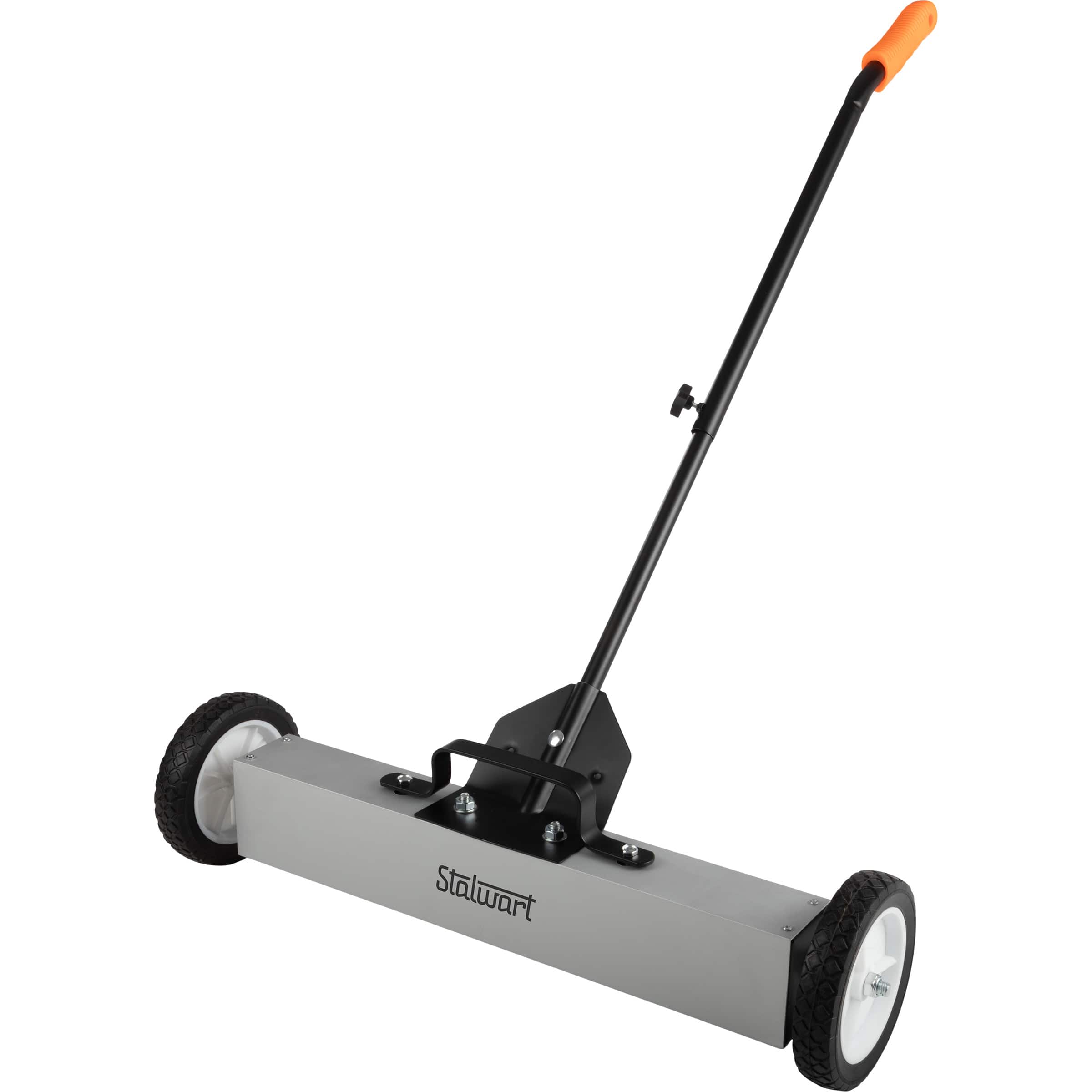 Stalwart - Magnetic Sweeper with Handle and Wheels 24-Inch Rolling Nail Magnet Tool Magnetic Pickup Tool 30 to 50-Pound Capacity price history on PriceWatchPro