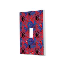 Keyscaper - Marvel Pattern Hidden-Screw Light Switch Plate - Single Toggle - Spider-Man
