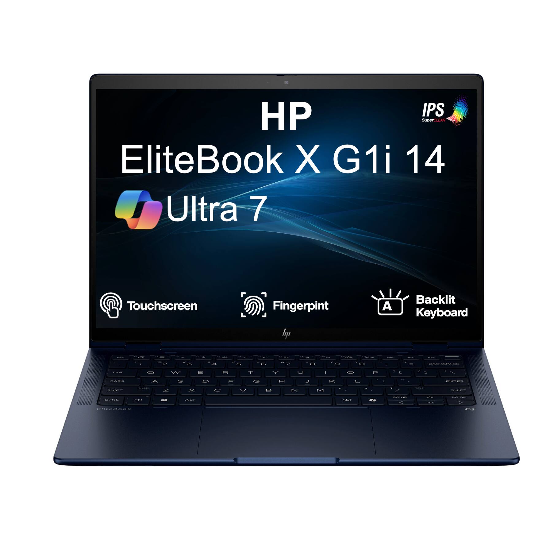 HP EliteBook X G1i 14 Ultra 7 Touchscreen Fingerprint Backlit Keyboard