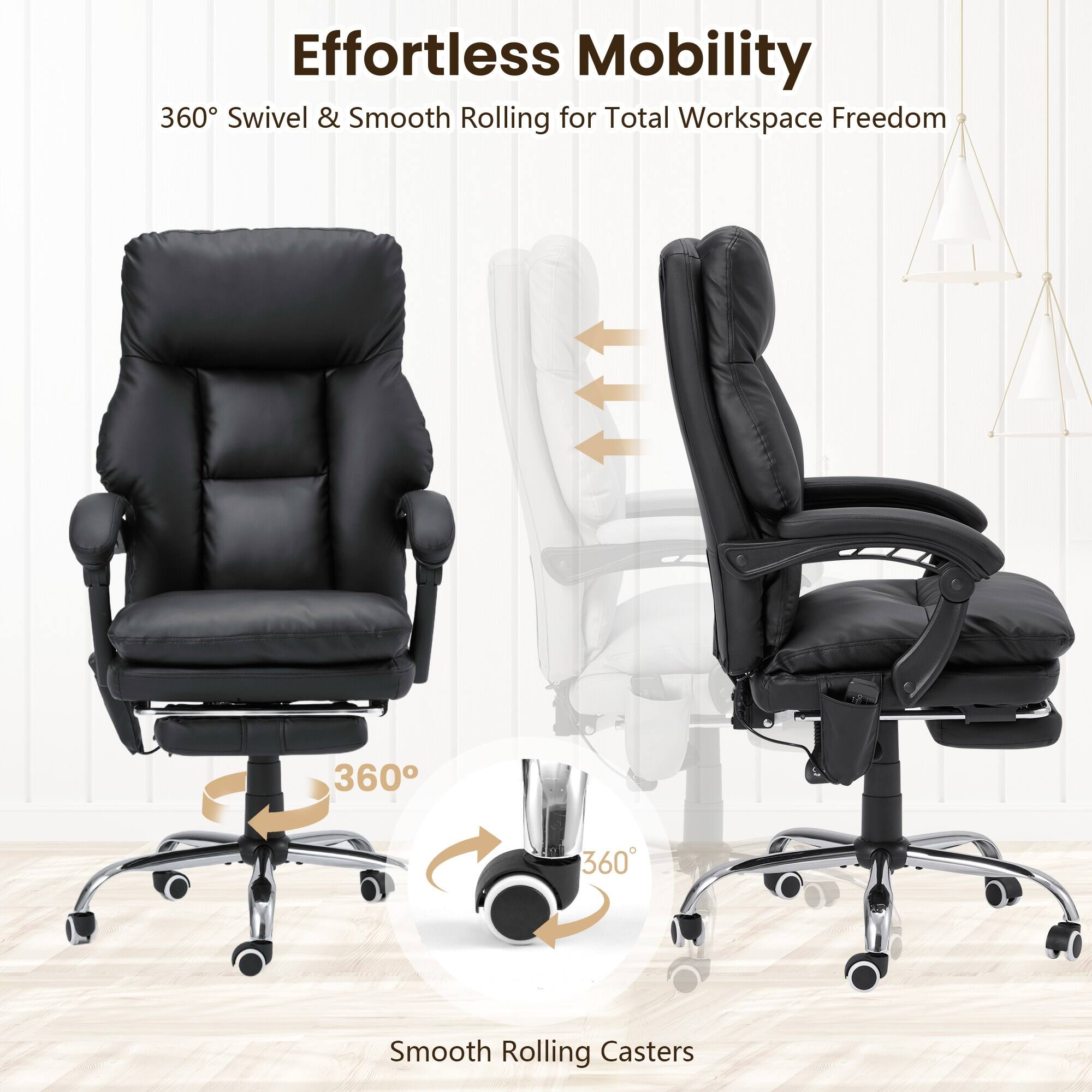 Effortless Mobility  
360° Swivel & Smooth Rolling for Total Workspace Freedom  

Smooth Rolling Casters