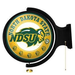 The Fan-Brand - NDSU Bison Logo 21'' x 23'' Rotating Lighted Wall Sign - Multicolor