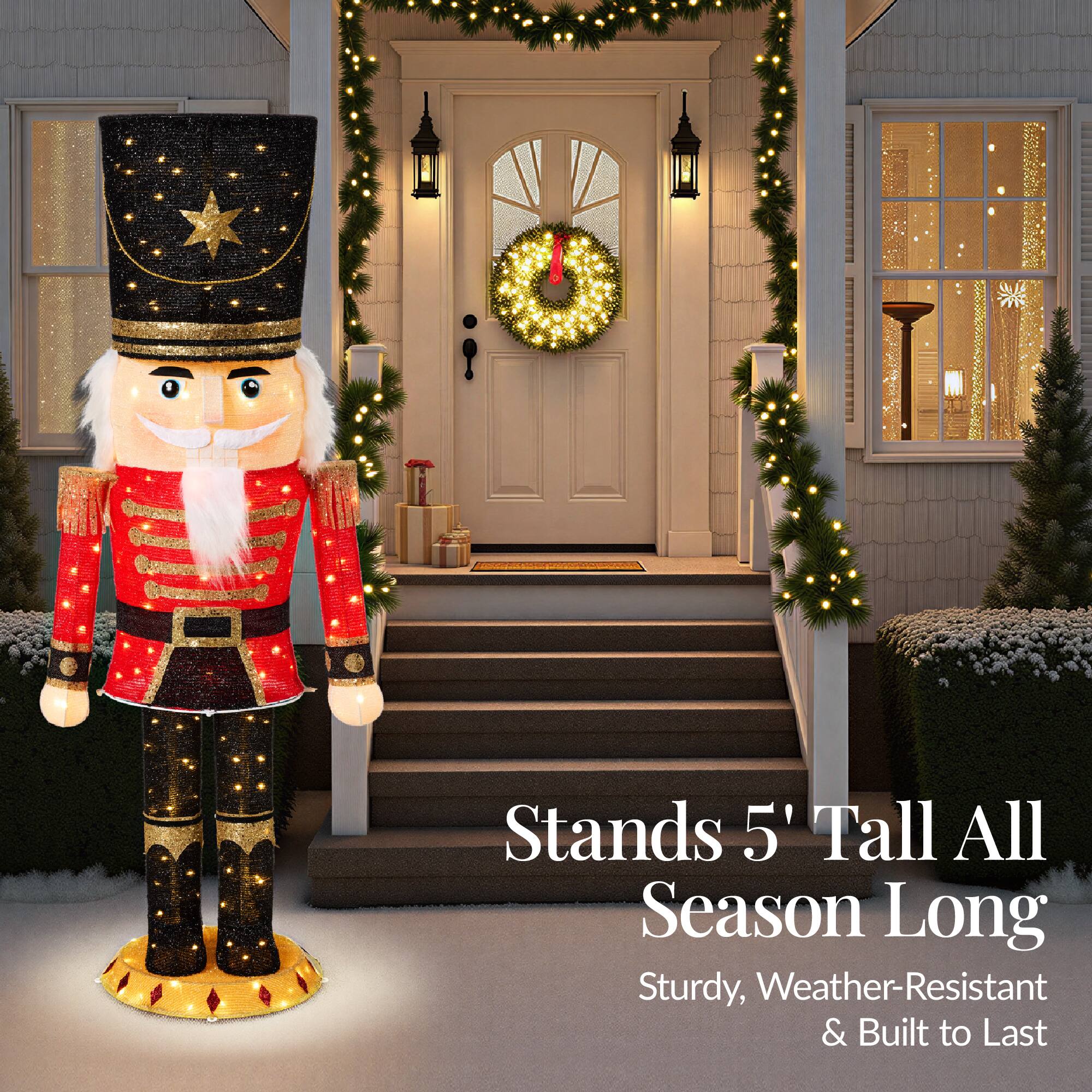 Stands 5' Tall All Season Long  
Sturdy, Weather-Resistant & Built to Last
