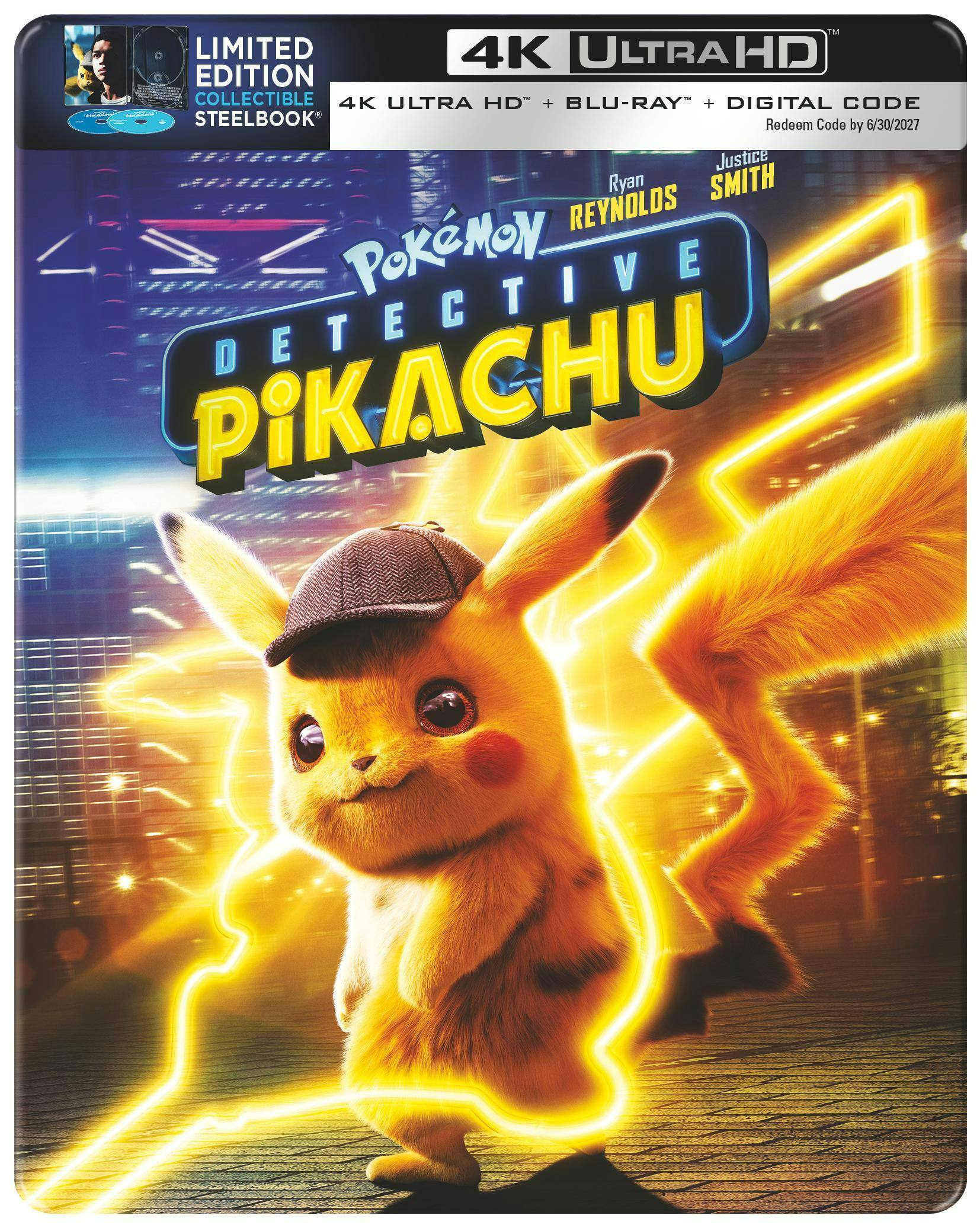 Angle. Pokémon Detective Pikachu (Steelbook)   - 4K Blu-Ray.