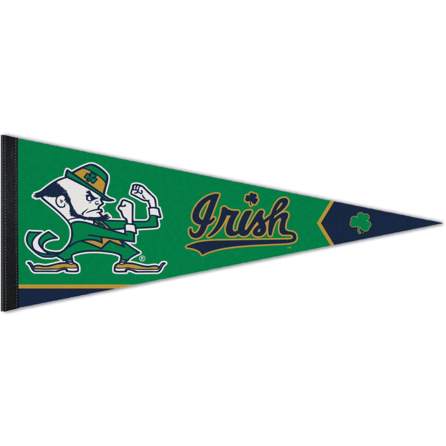 Front. WinCraft - Notre Dame Fighting Irish 12'' x 30'' Team Premium Pennant - Multicolor.