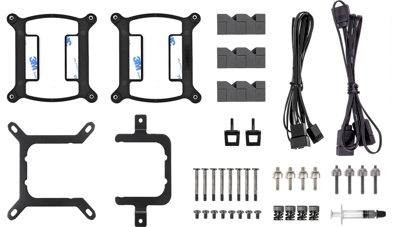 The image shows a collection of electronic components, including a power supply, wires, and a soldering iron. There are also two black plastic cases, one of which is a cell phone case. The components are arranged in an organized manner, with some of them placed on a table. The image also features a pair of scissors, which could be used for cutting wires or other materials.
