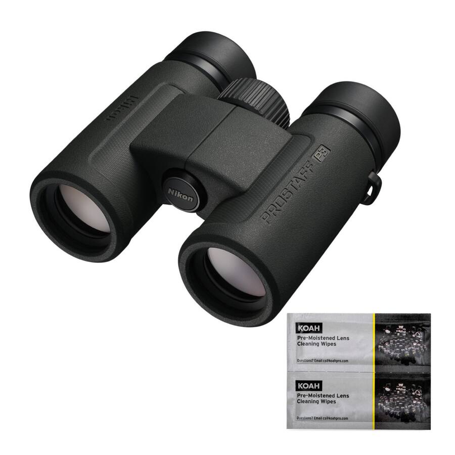 Nikon Prostaff P3 8X30 Binoculars with Koah Pro Lens Cleaning Wipes ...