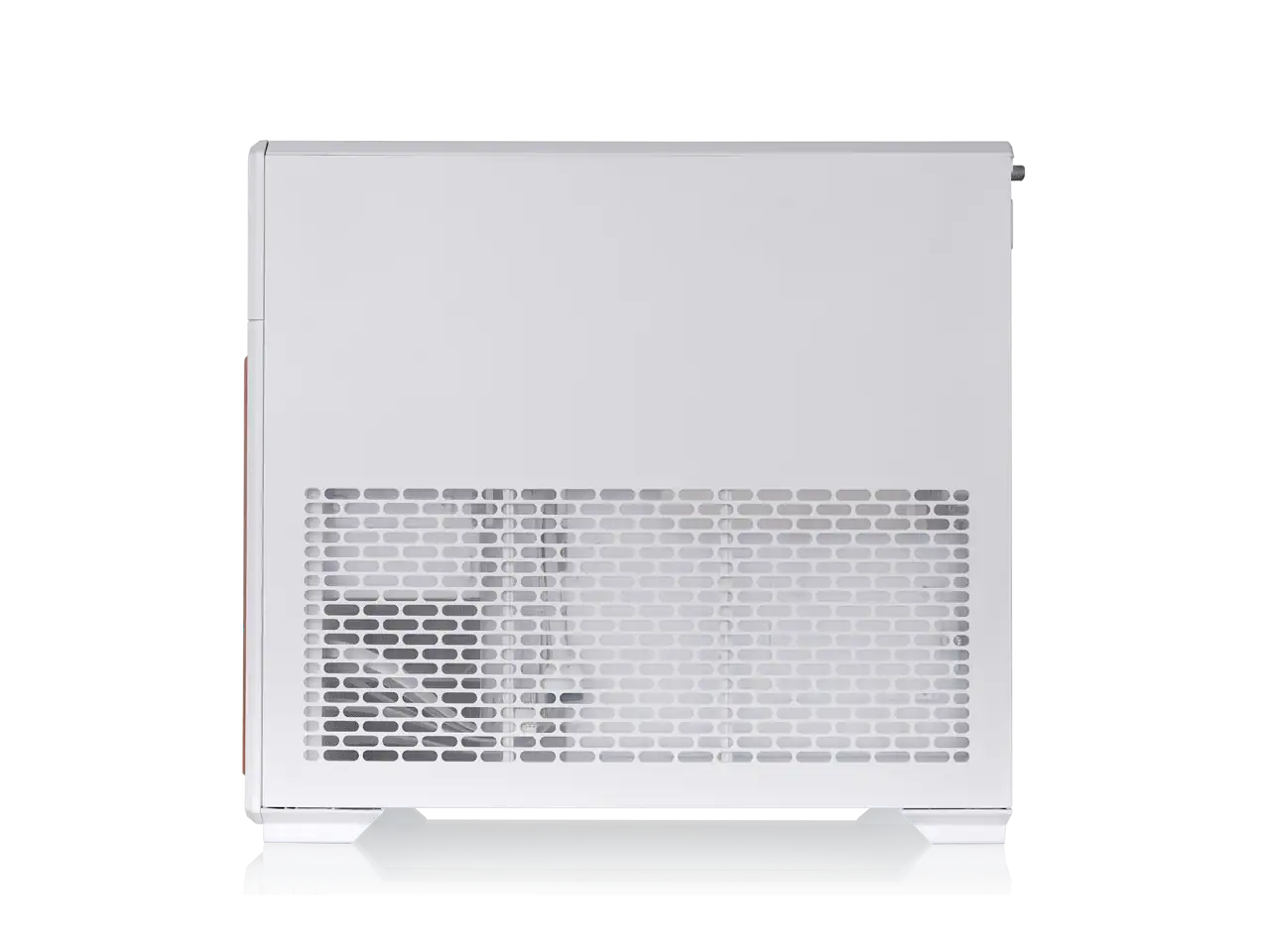 Alt View 5. Thermaltake - Thermaltake TR300 WS; 6.0" LCD; Wood Trim; Mid Tower; 1x120mm Fan; ATX/mATX/mITX; 360mm Rad; 410mm GPU; Snow - Snow.