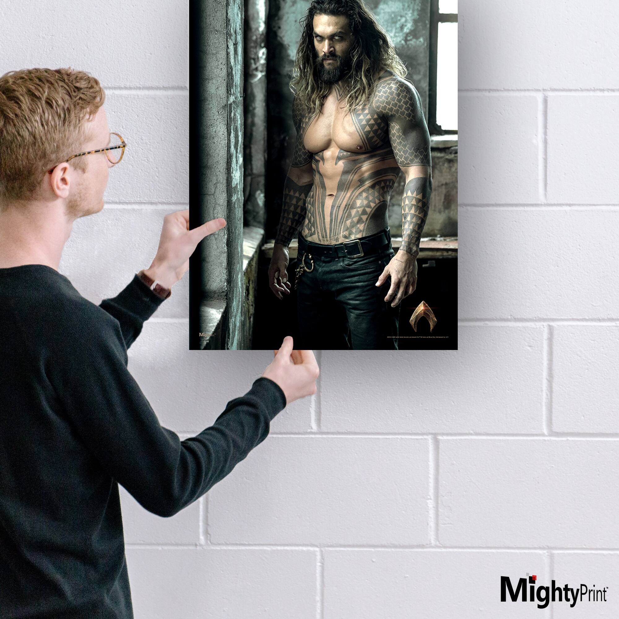 Angle. Trend Setters - Justice League (Aquaman) MightyPrint™ Wall Art - Multicolor.
