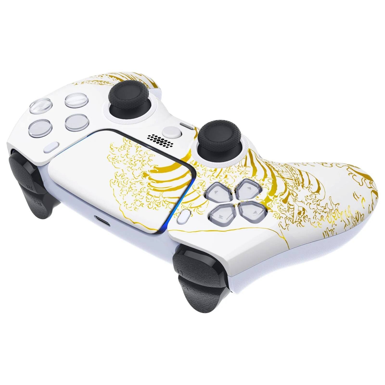 Back. ProControllers - Custom Wireless Controller for PS5 - Gold Wave.