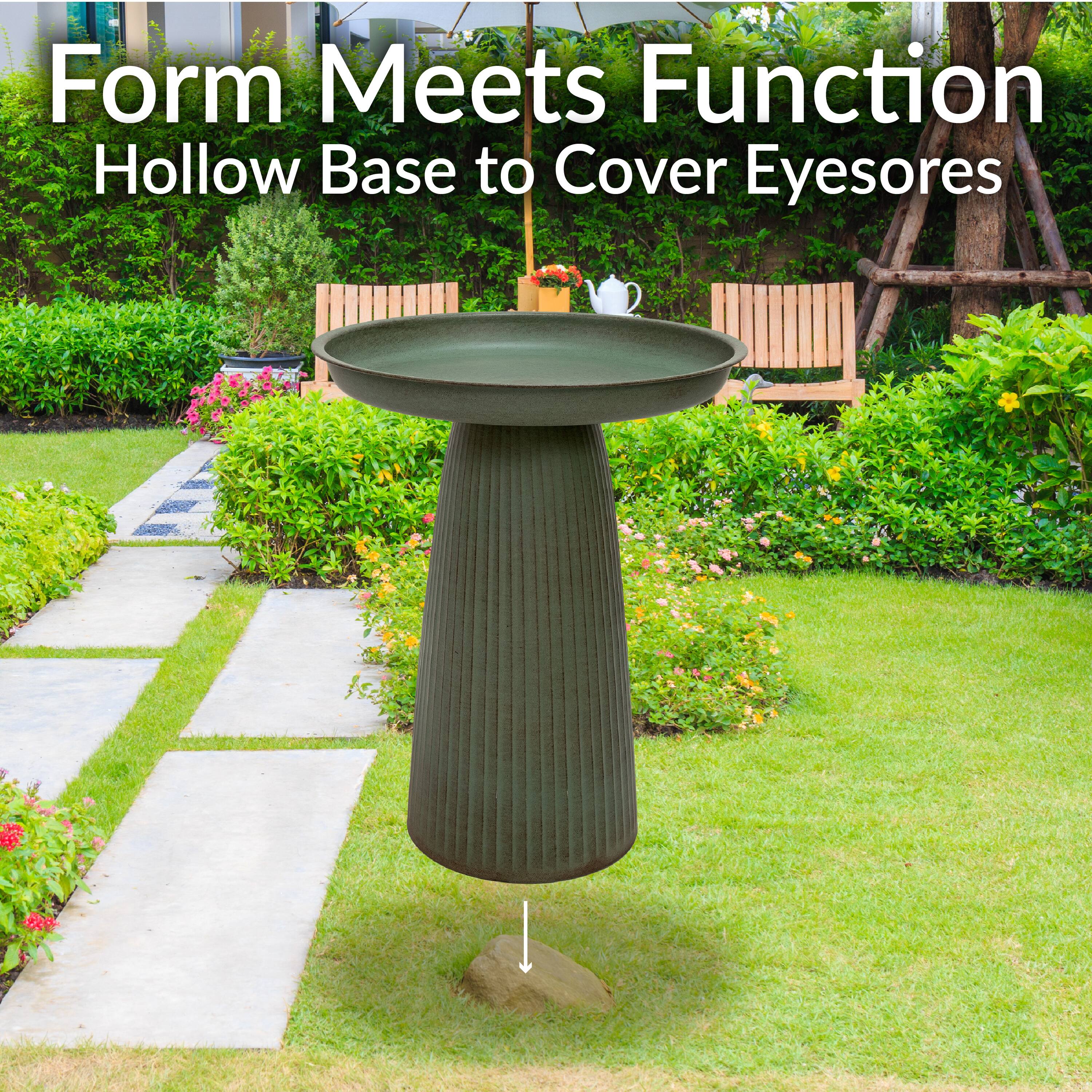 Form Meets Function  
Hollow Base to Cover Eyesores