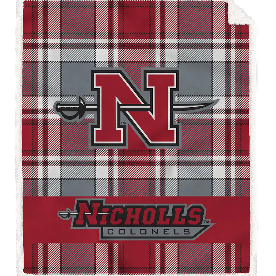 Nicholls State Colonels Happy Holidays Banner Flag - State Street Products