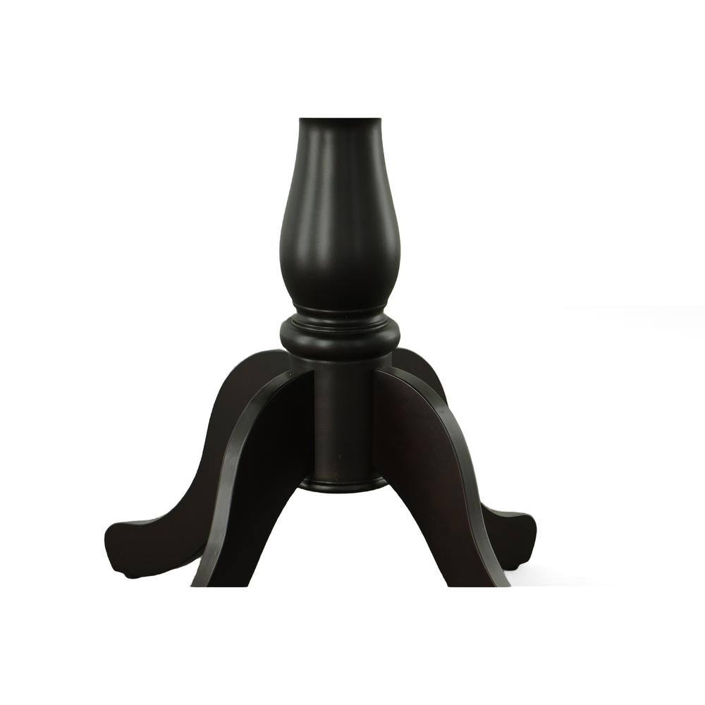 Alt View 2. Carolina Chair & Table - Fairview 36" Round Pedestal Dining Table - Espresso - Brown.