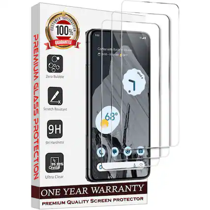CUSTOMER 100% SATISFACTION GUARANTEE
PREMIUM GLASS PROTECTION
- Zero Bubble
- Scratch Resistant
- 9H Hardness
- 99.99% Crystal
- Ultra Clear
ONE YEAR WARRANTY
PREMIUM QUALITY SCREEN PROTECTOR