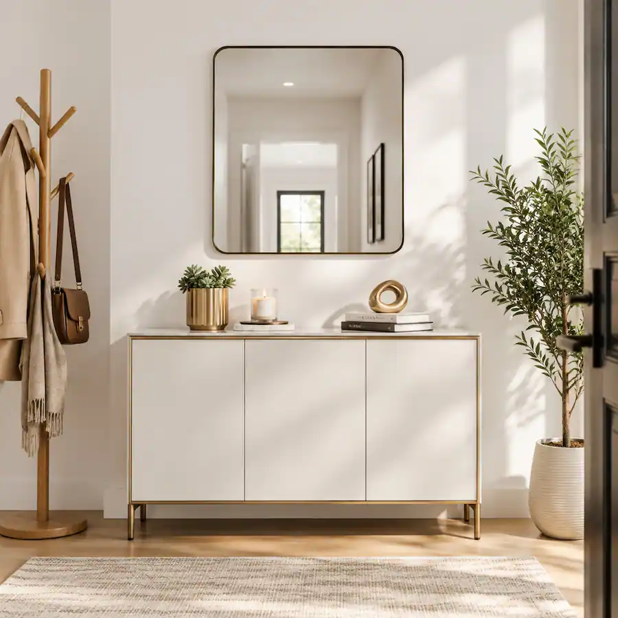 Irrow Frame RYHNUYNE 24x36 Inch Rectangular Wall Mirror, Metal Framed, Modern ...