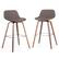 Alt View 14. Simpli Home - Randolph Bentwood Counter Height Stool (Set of 2) - Distressed Chocolate Brown.