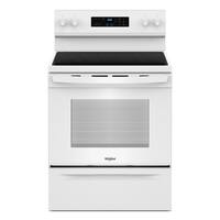 Whirlpool - 5.3 Cu. Ft. Freestanding Electric Range with Cooktop Flexibility - White - Front_Zoom