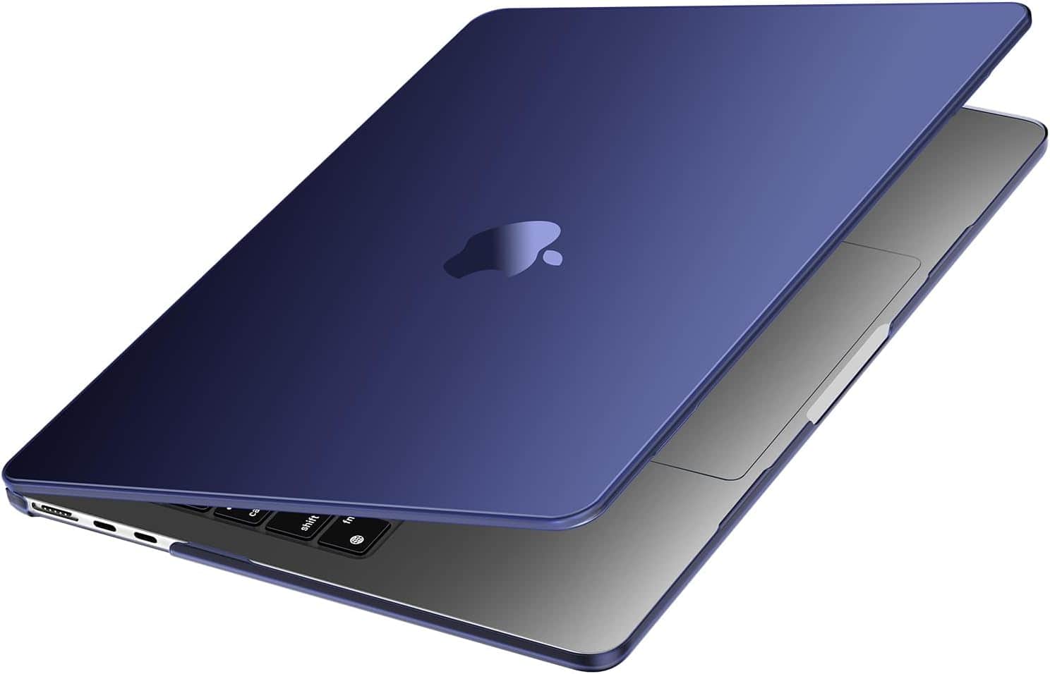mosiso - MacBook Air 13-inch Hard Shell Case for M5 M4 M3 M2 A3449 A3240 A3113 A2681 2026-2022 - Navy Blue
