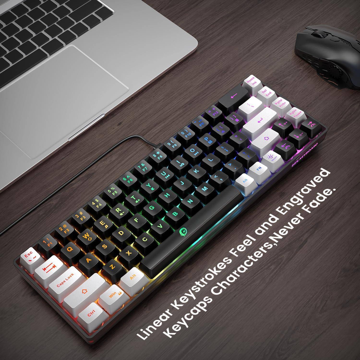 Reds Spade 65 Gaming Mini Wired Ultra compact Anti ghosting No conflict ...