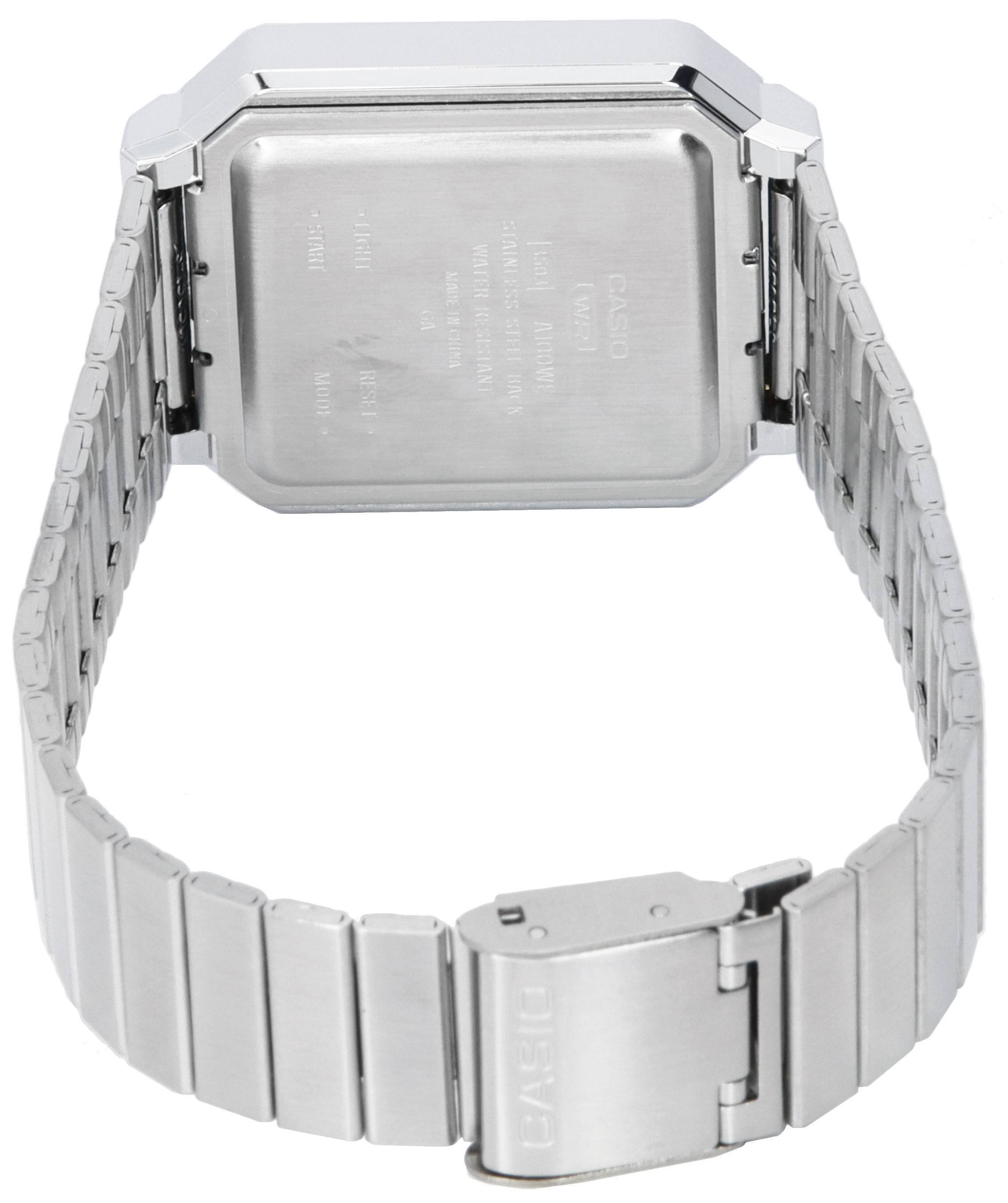 START MODE  
LIGHT RESET  
GA  
MADE IN CHINA  
WATER RESISTANT  
SSEINIVIS STEEL BACK K  
[3503] WOOLA  
(WR)  
CASIO  
CASIO