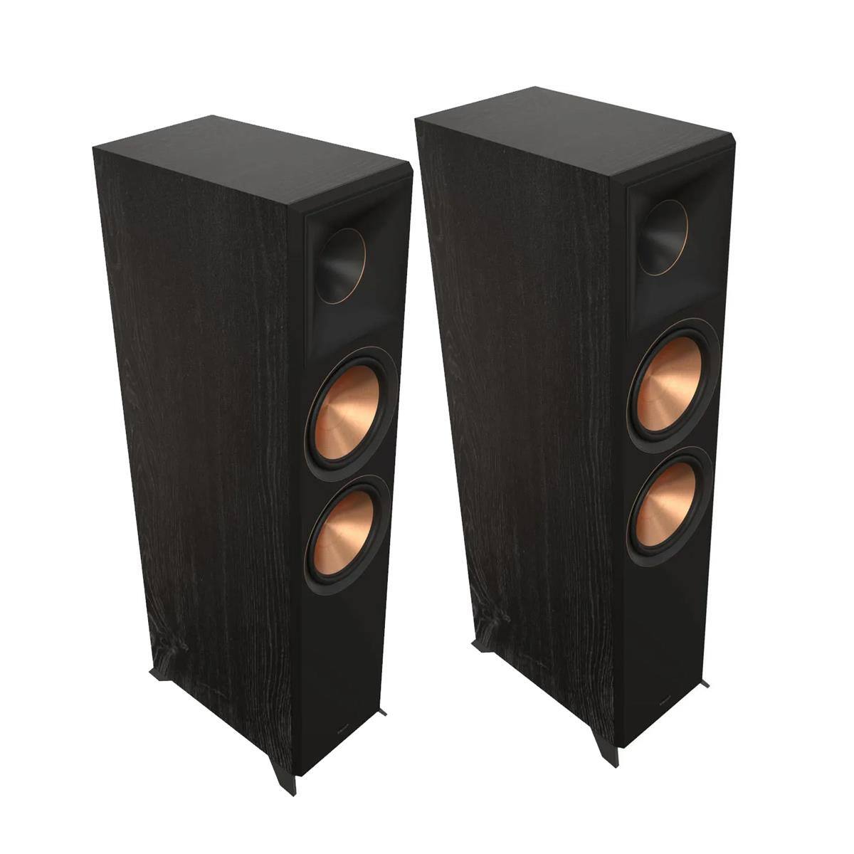 Front. Klipsch - Klipsch RP-8000F II 8" 600W 2.5-Way Floorstanding Speaker, Ebony, Pair.