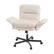 Alt View 9. Bestier - Ergonomic Cross-Legged Office Chair with Flip-Up Arms, Swivel Wheels & Adjustable Backrest for Computer Office Desk - Off White Suede.