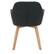 Alt View 14. CorLiving - Ayla Upholstered Side Chair - Dark Grey.
