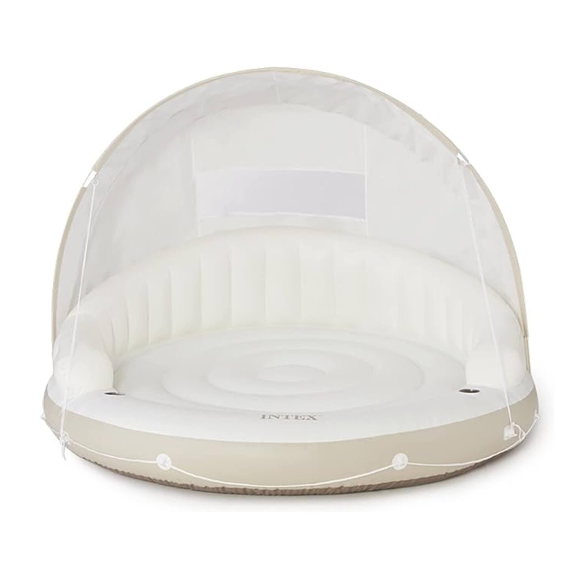Left. Intex - Intex Inflatable Canopy Island Float Lounge, 78.5" x 59".