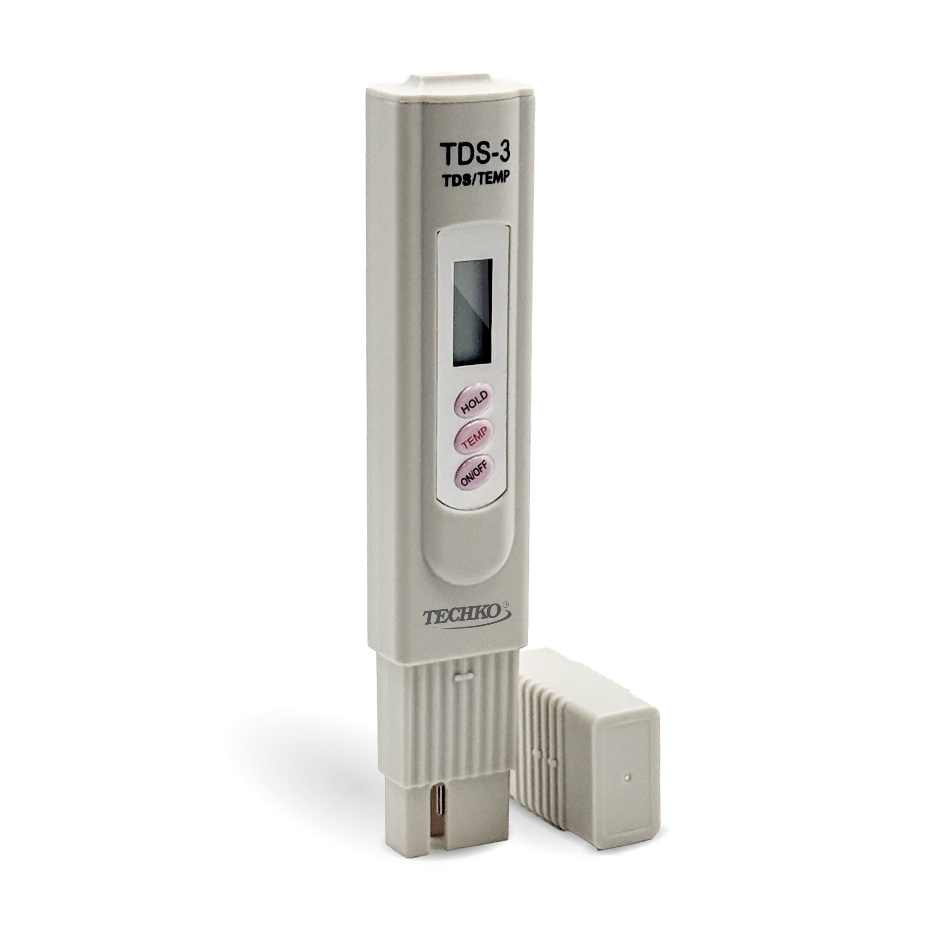 TDS-3  
TDS/TEMP  

HOLD  
TEMP  
ON/OFF  

TECHKO