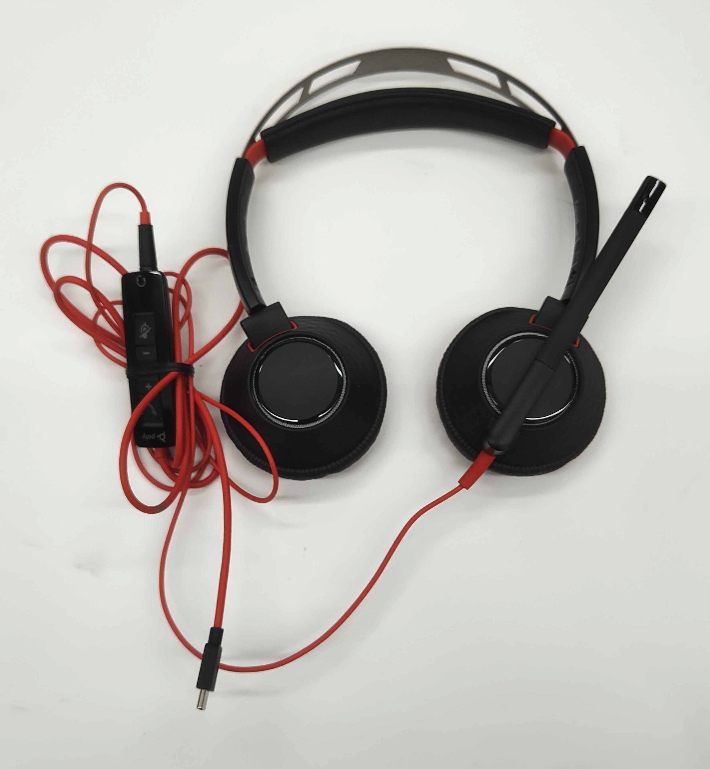 Plantronics - Refurbished Excellent - Poly Blackwire 5220 207586-01 Wired Headset - Double-ear - Binaural - USB Type-C - 32 Ohms - 100 Hertz-8 kHz Op - Black