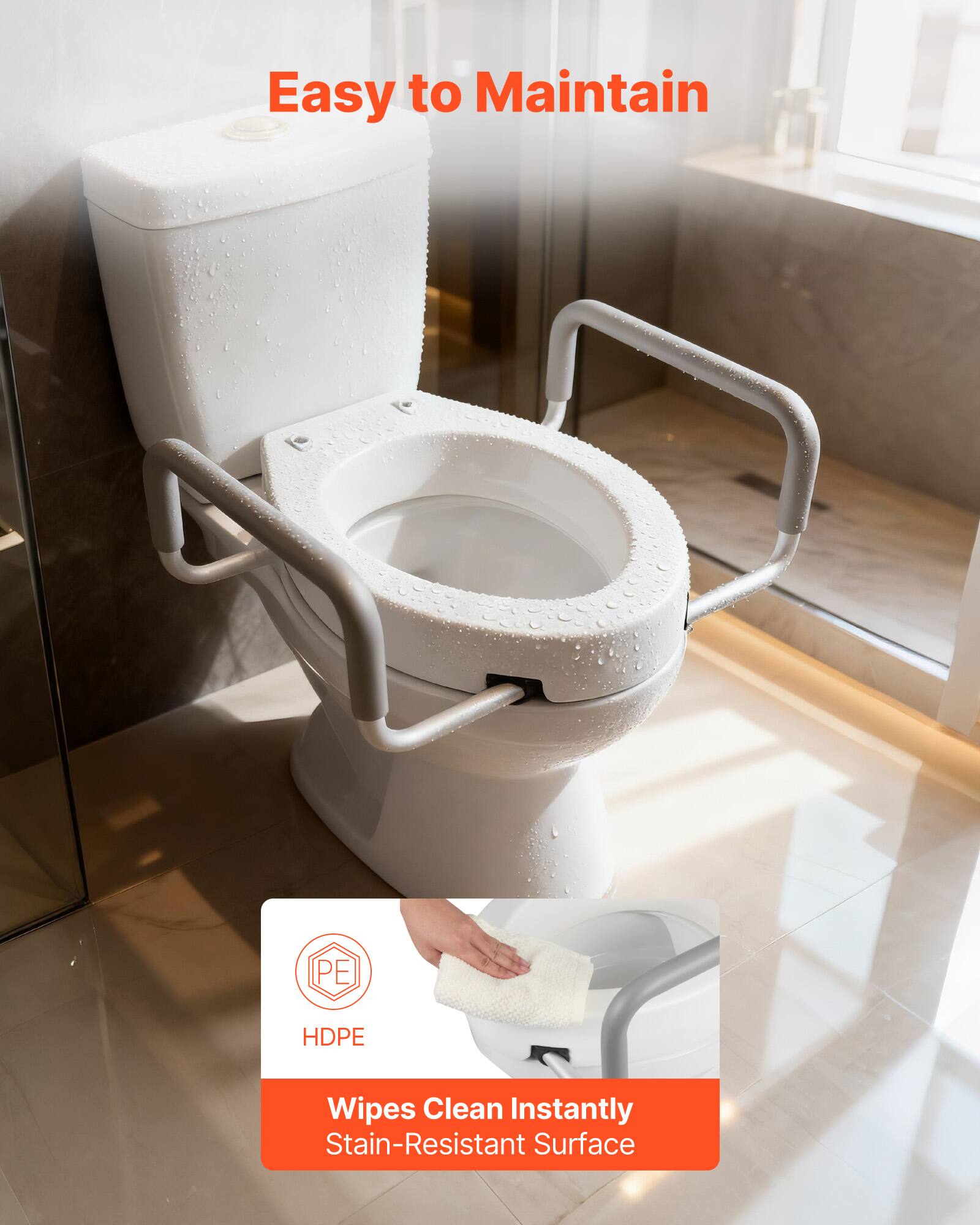 Easy to Maintain

HDPE

Wipes Clean Instantly Stain-Resistant Surface