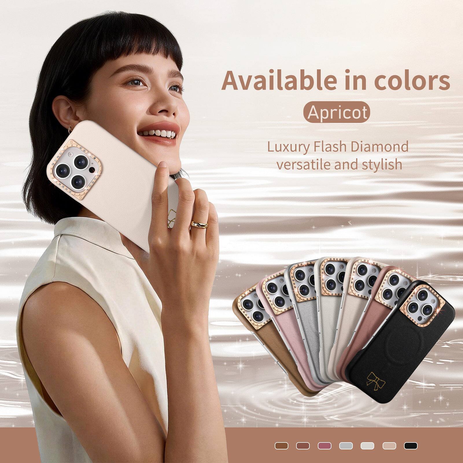 Available in colors Apricot  
Luxury Flash Diamond versatile and stylish