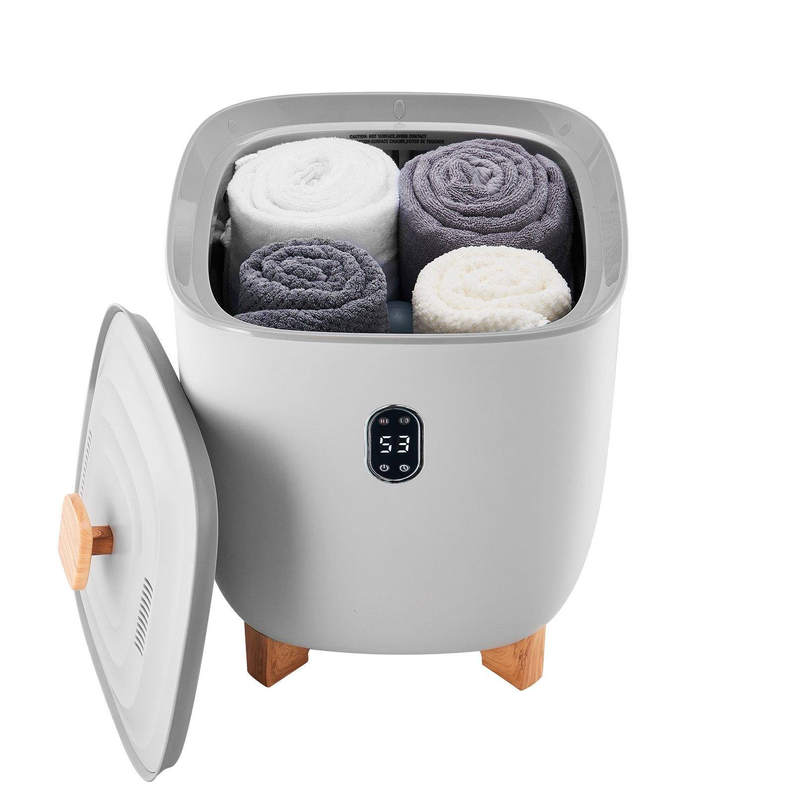 Alt View 10. Glintex - 25L Towel Warmer Bucket with Auto Shut Off, Fits 5 Oversized Towels, Blankets, Clothes, Bathrobes for Spa - White.