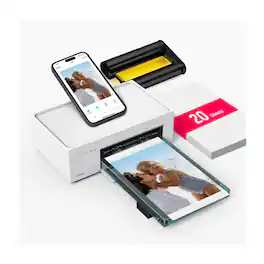 Liene - M100 4x6 In Full-Color Instant Photo Printer with 20 Sheets & 1 Cartridge