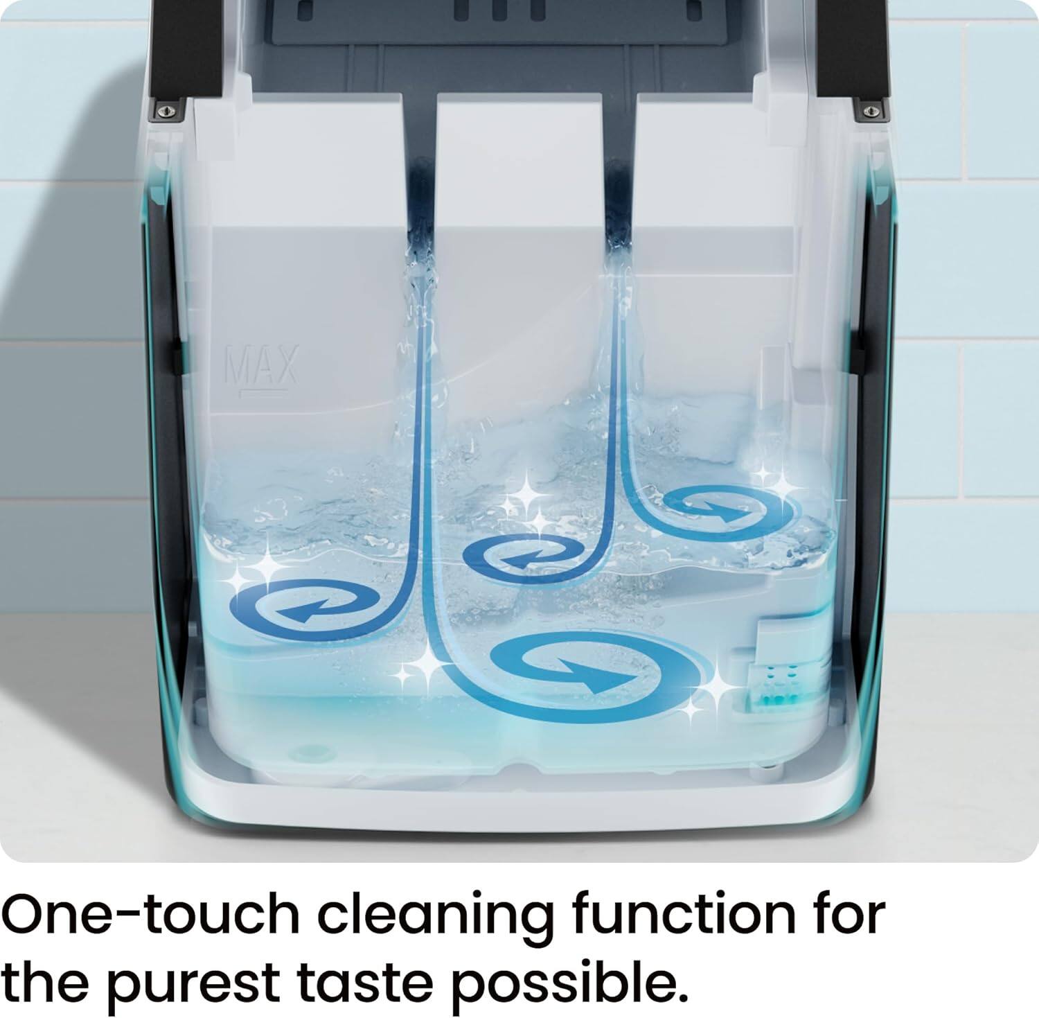 One-touch cleaning function for the purest taste possible.