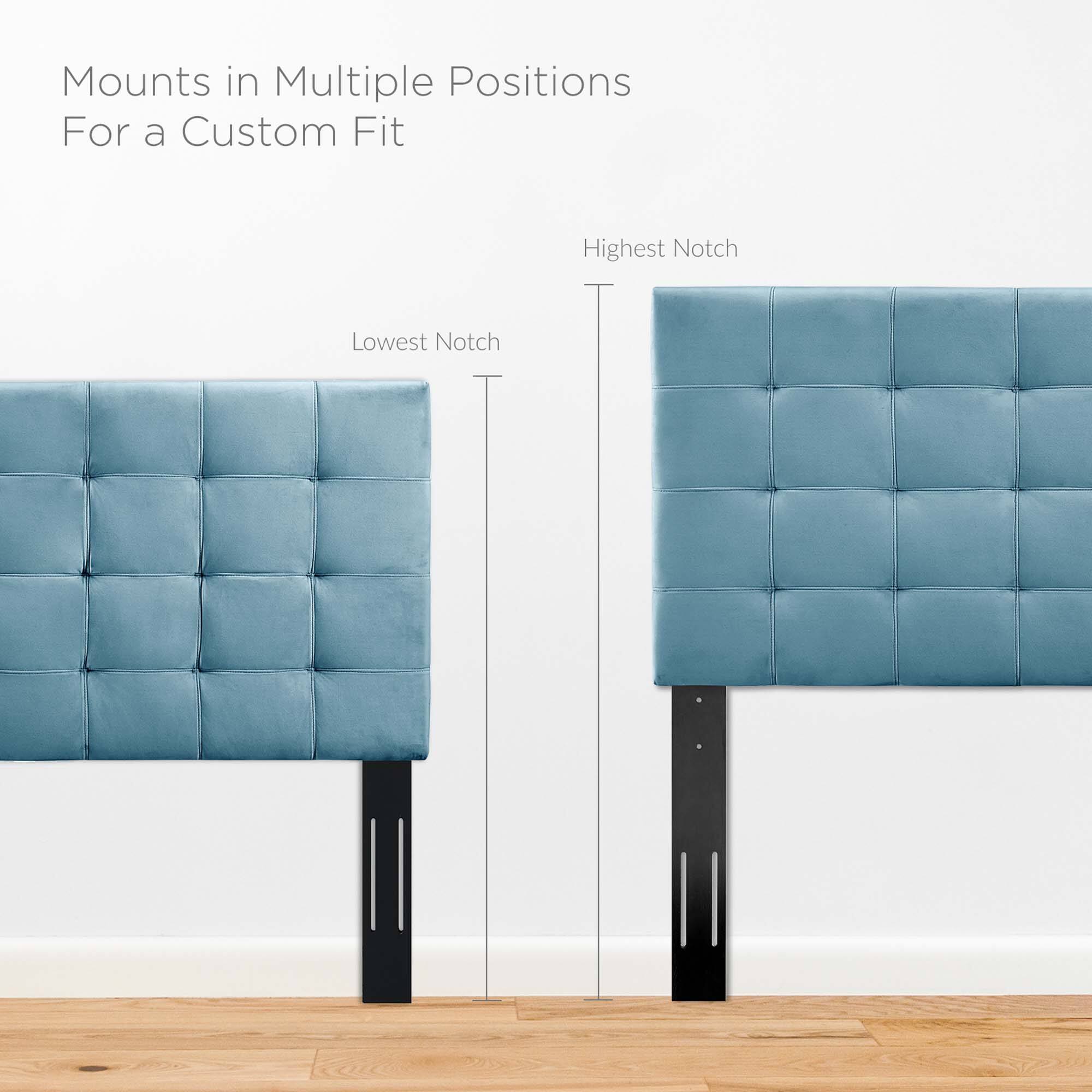 Mounts in Multiple Positions  
For a Custom Fit  

Highest Notch  
Lowest Notch