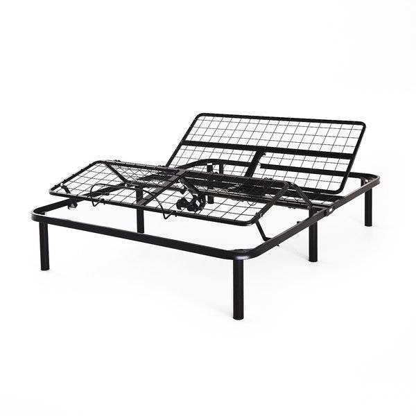 Hivvago - Queen Size Electric Head Foot Adjustable Bed Base with Remote - Black