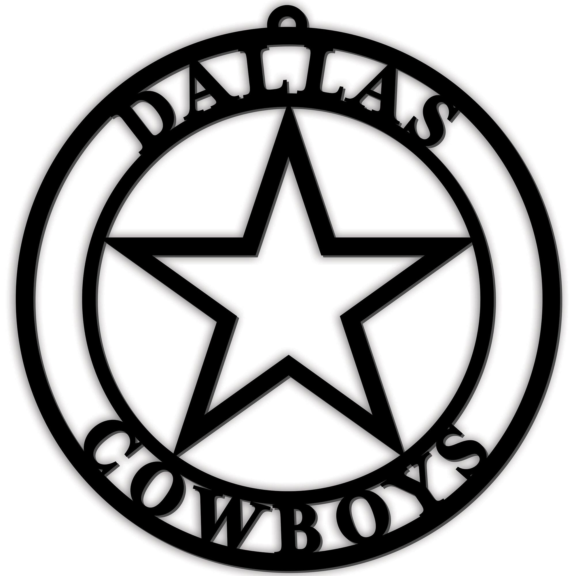 Fan Creations - Dallas Cowboys 16'' Team Logo Cutout - Black