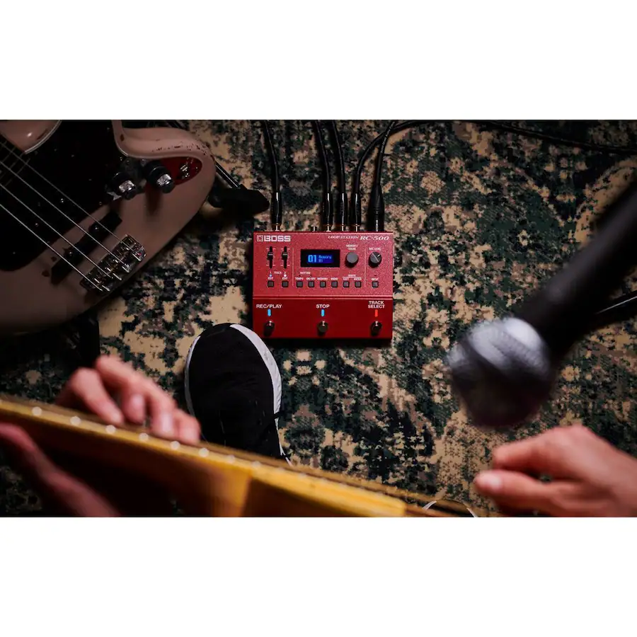 Base Station Loop Recorder BOSS RC 500 Loop Station Compact Phrase Recorder Pedal BossRC-500 ...
