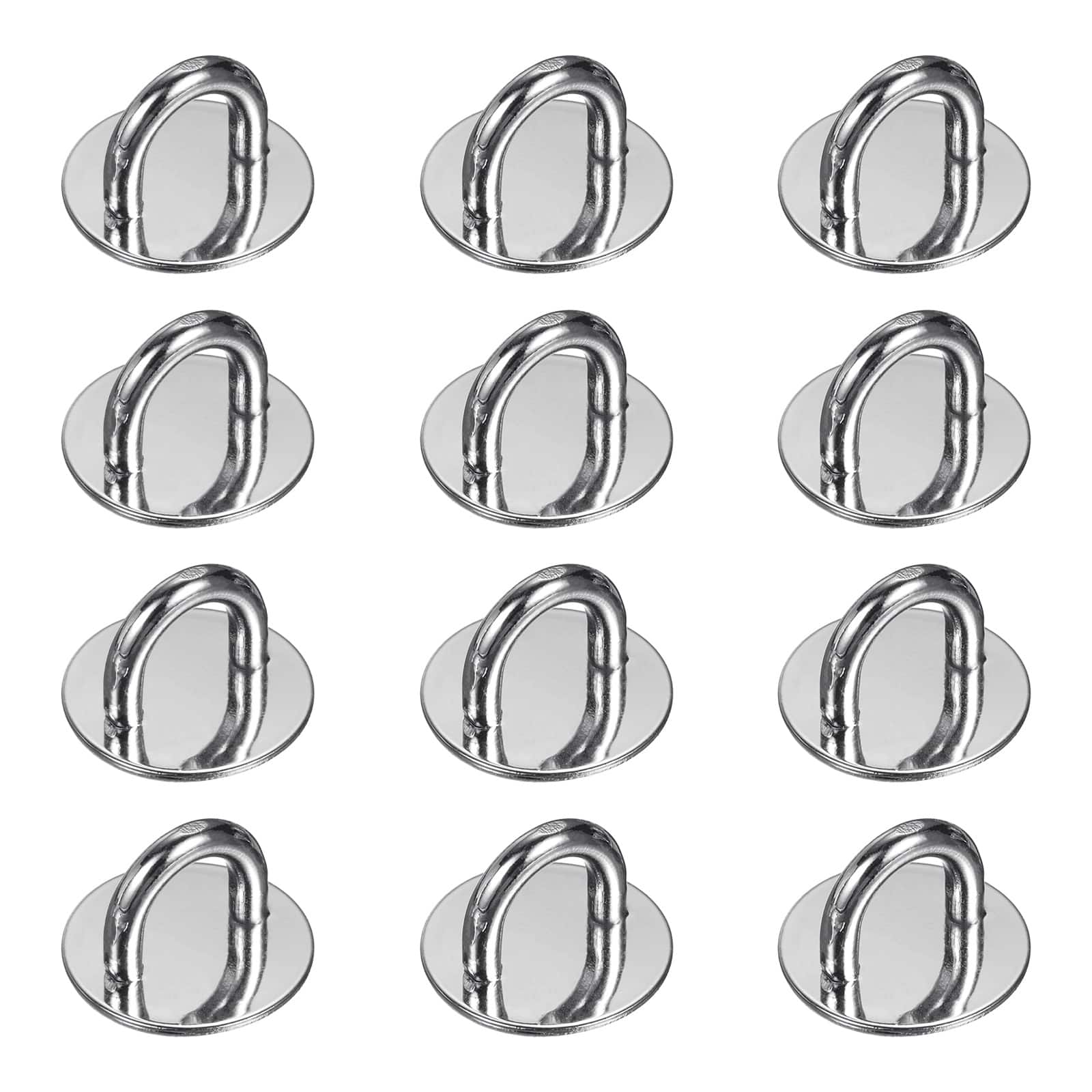 "Unique Bargains - Metal Phone Charm Hook 0.7"", 12pcs Adhesive Circle Shaped Finger Grip for Smartphones Keychain Tablet Case Accessories - Silver" price history on PriceWatchPro