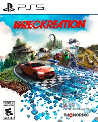 Wreckreation is a racing game for the PlayStation 5, rated E for Everyone. It is suitable for players of all ages, including children and adults. The game is developed by Three Fields Entertainment and published by Thunderful. - E10+ (Everyone 10+)