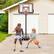 Alt View 1. Costway - Costway 7.4-10 FT Basketball Hoop Outdoor System with 44 Inch Shatterproof PC Backboard - Black.