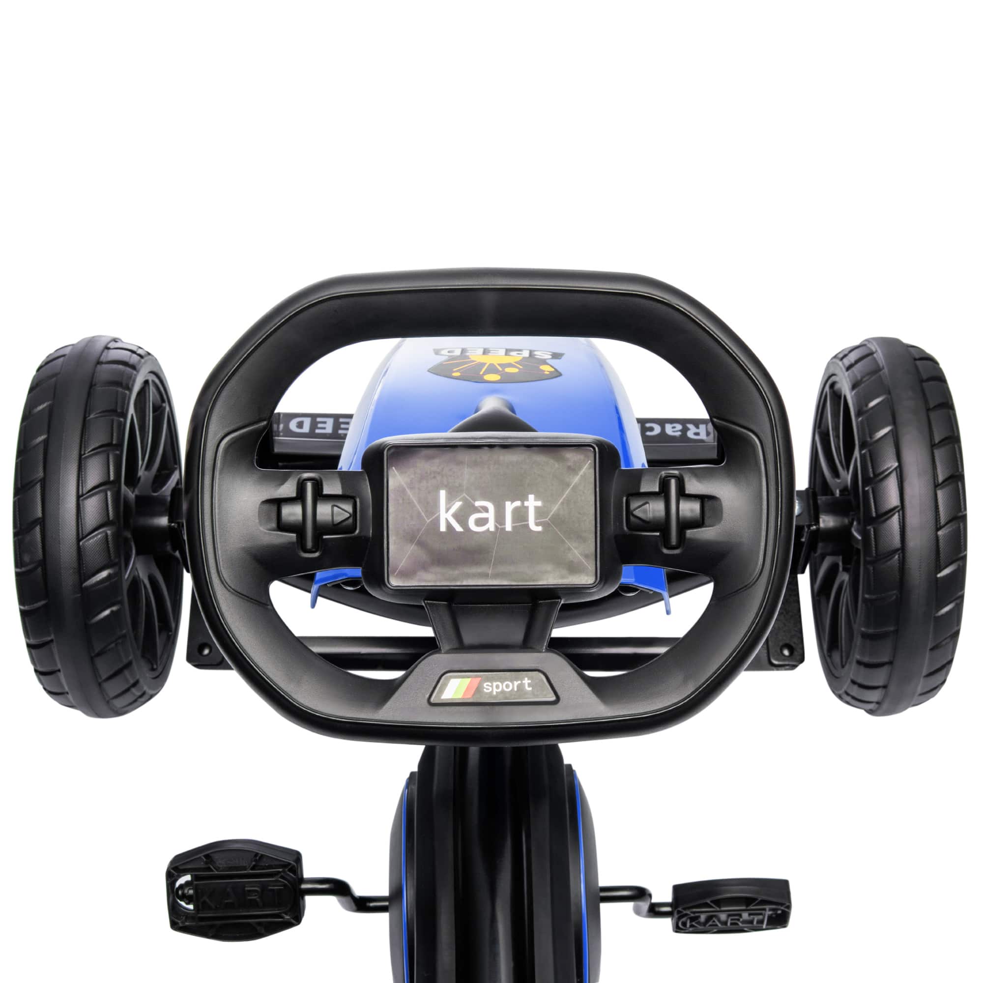 Aosom Kids Pedal Go Kart, Outdoor Ride on Toys with Swing Axle